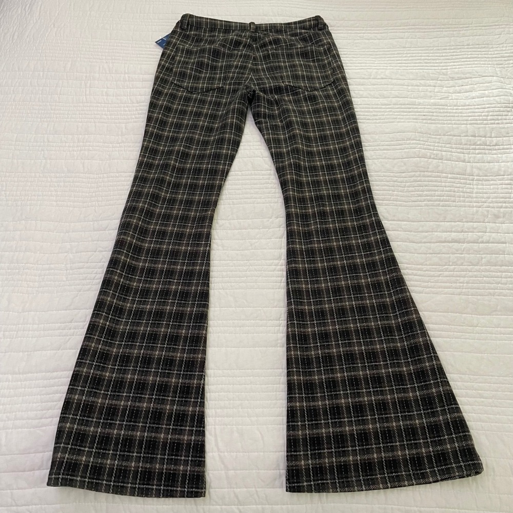 Arizona Jean Co Brown Plaid Flare Leg Pants Juniors XS NWT - Picture 3 of 14